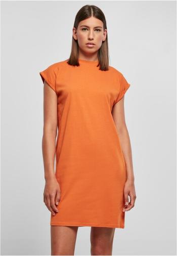 Urban Classics Ladies Turtle Extended Shoulder Dress vintageorange - XXL