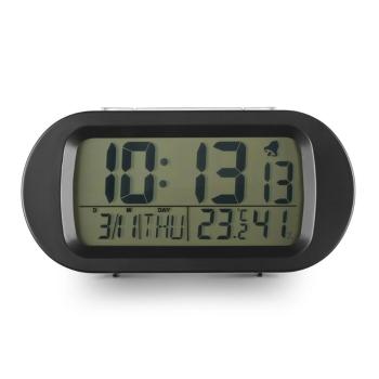 HAMA 185860 EVERYDAY, DIGITALNY BUDIK, S DATUMOM, TEPLOTOU A VLHKOSTOU, VRAT. BATERII, CIERNY vystavený kus