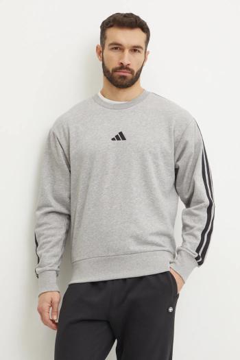 Mikina adidas Essentials pánska, šedá farba, melanžová, JE6374