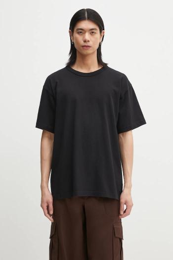 Bavlnené tričko Norse Projects Simon Heavy T-shirt pánske, čierna farba, jednofarebné, N01.0687.9999