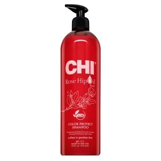 CHI Rose Hip Oil Color Nurture Protecting Shampoo ochranný šampón pre farbené vlasy 739 ml