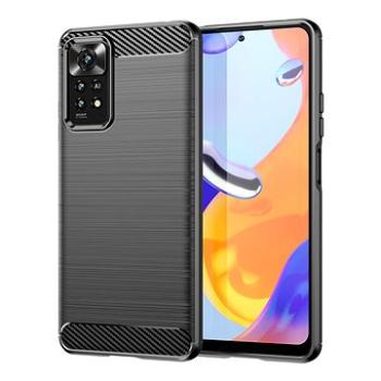 Carbon Case Flexible silikonový kryt na Xiaomi Redmi Note 11S / Note 11, černý (HUR46368)