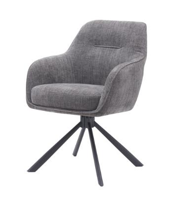 Jedálenská stolička Unique Furniture SELECT sivá polyester 51140003