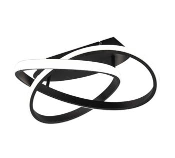 LED stropné osvetlenie Reality Course čierna R62051432