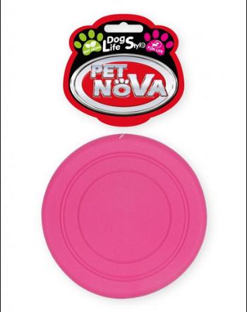 PET NOVA DOG LIFE STYLE Frisbee pentru caine 18cm, roz, aroma de menta