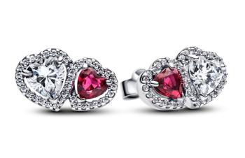 Pandora Blyštivé srdiečkové náušnice Timeless 293633C01