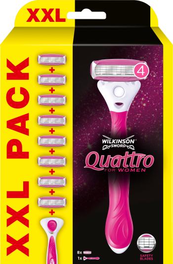 Wilkinson Sword Holiaci strojček Quattro for Women + 8 hlavíc