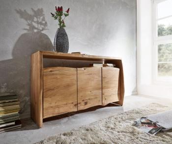 Komoda Live Edge 145 cm akácia prírodná 3 dvierka