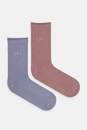 Ponožky adidas Originals Trefoil  2-pak oranžová farba, JW8001