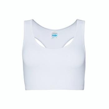 Just Cool Dámsky športový crop top - Arktická biela | XS