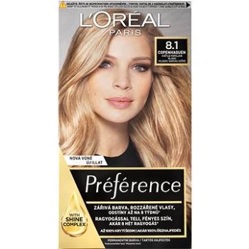 ĽORÉAL PARIS Préférence 8.1 Copenhaguen Svetlá popolavá blond 174 ml (3600523923687)