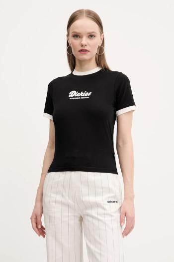 Tričko Dickies dámske, čierna farba, DK0A4Z8IBLK1