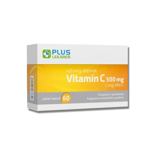 Plus Lekareň Vitamín C 500 mg Long effect 60 kapsúl