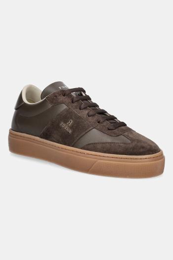 Kožené tenisky Furla Enjoy Lace-Up Sneaker hnedá farba, YI79ENJ BX3712 2566S
