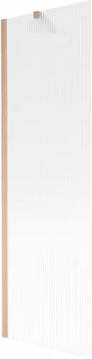 MEXEN/S - Next vaňová zástena FIX 60 x 150, prúžky, meď kartáčovaná 895-060-000-00-09-65