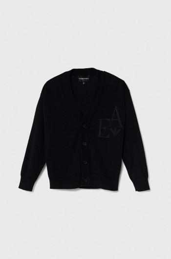 Detský sveter Emporio Armani tmavomodrá farba, tenký