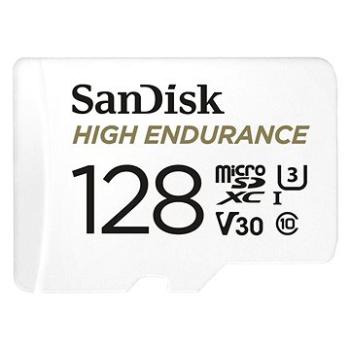 SanDisk microSDXC 128GB High Endurance Video U3 V30 + SD adaptér (SDSQQNR-128G-GN6IA)