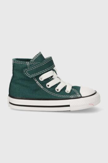 Detské tenisky Converse zelená farba