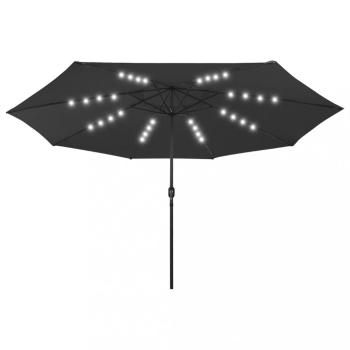 Záhradný slnečník s LED svetlami Ø 400 cm Dekorhome - POSLEDNÝ KUS