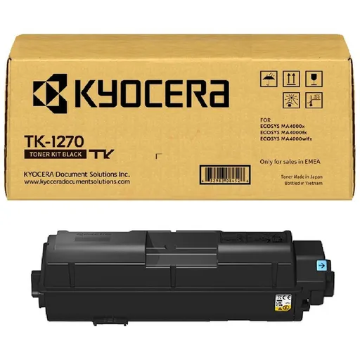 KYOCERA TK-1270 - originálny toner, čierny, 10000 strán