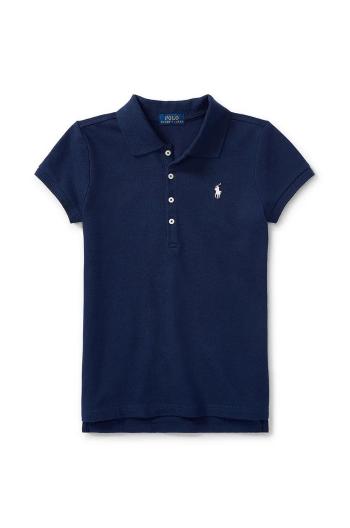 Detské tričko Polo Ralph Lauren tmavomodrá farba, s golierom, 313573242008