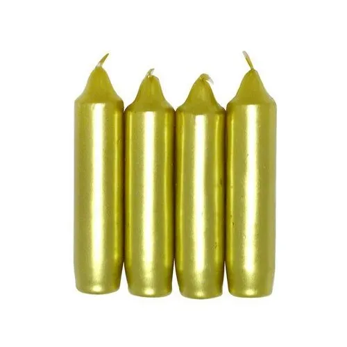 Provence Adventná sviečka zlatá, 4 ks