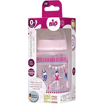 Nip PP fľaša sa širokým hrdlom 260 ml dievča (4000821350427)