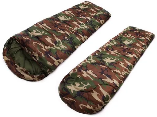 Turistický spací vak, 210x75cm, maskáčový