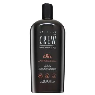 American Crew 3-in-1 šampón, kondicionér a sprchový gel pre každodenné použitie 1000 ml