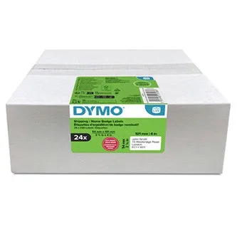 Dymo 2223588, 101mm x 54mm, pre prepravu, biele, originálne papierové štítky, 24 x 220 ks
