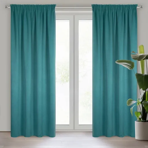 ArtFir Zatemňovací záves CARLO P | tyrkysová 130 x 300 cm