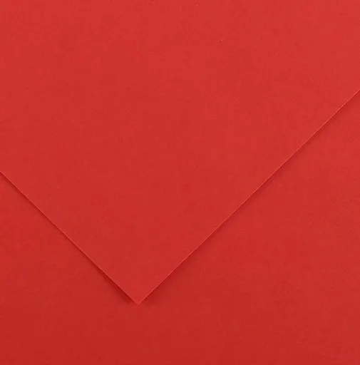 CANSON COLORLINE - Obojstranné farebné papiere 50 x 65 cm, 15 - red, 10 ks