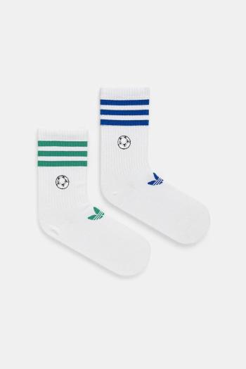 Ponožky adidas Originals Football CR 2-pak biela farba, JW2986