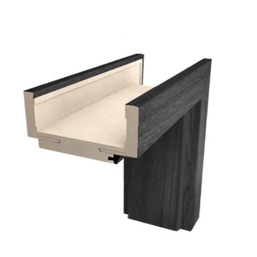 Obložková zárubňa Naturel 80 cm pre hrúbku steny 14-16 cm brest antracit pravá O4JA80P