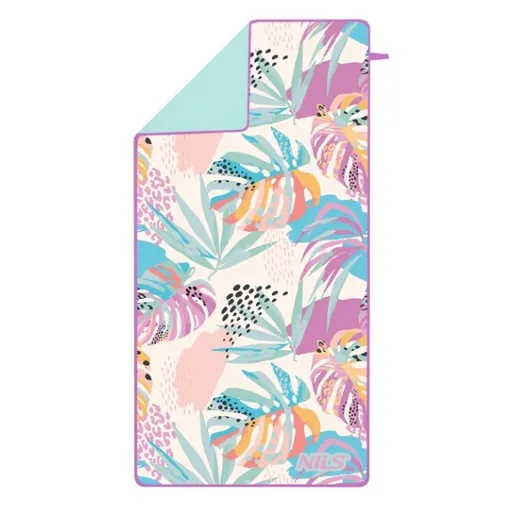 NILS Camp NCR14 Rýchloschnúca osuška z mikrovlákna flóra 160 x 80 cm