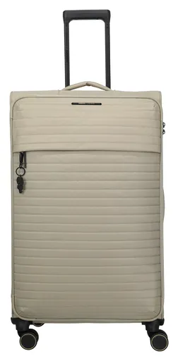Veľký textilný kufor na kolieskach Travelite BARBARA Stepp L Satin nude