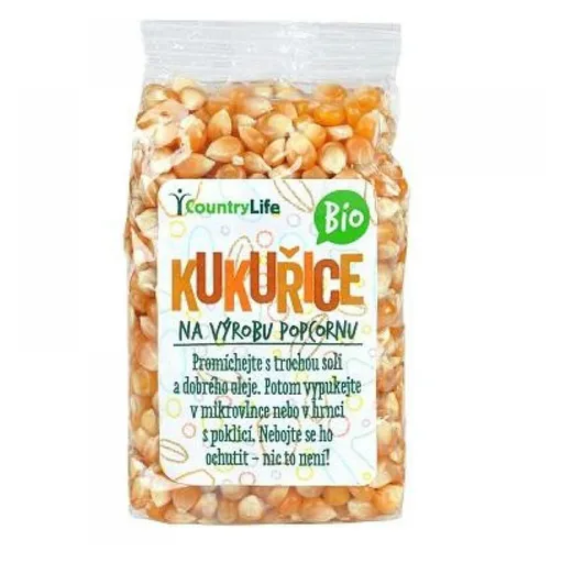 COUNTRY LIFE Kukurica na výrobu popcornu BIO 200 g