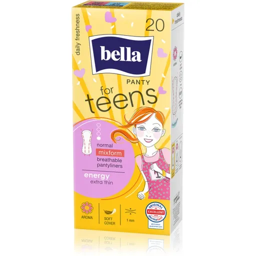 BELLA For Teens Energy slipové vložky pre dievčatá 20 ks