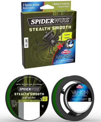 Spiderwire splietaná šnúra stlth smooth8 moos green 150m-0,15 mm -0,13 mm - 11,2 kg