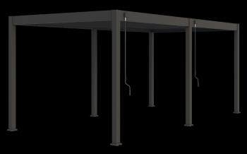 ArtRoja Bioklimatická hliníková pergola INTRO PLUS voľne stojaca | antracit  6 x 3 m