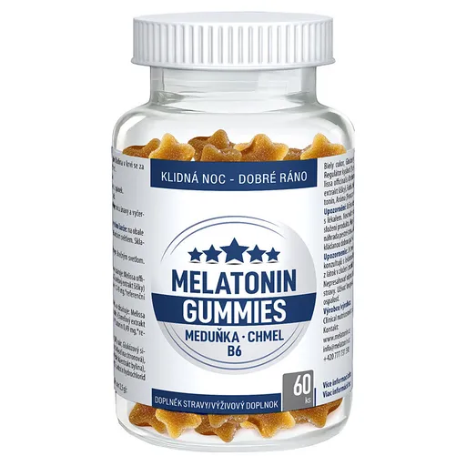 CLINICAL Melatonín Gummies 60 pektínových cukríkov