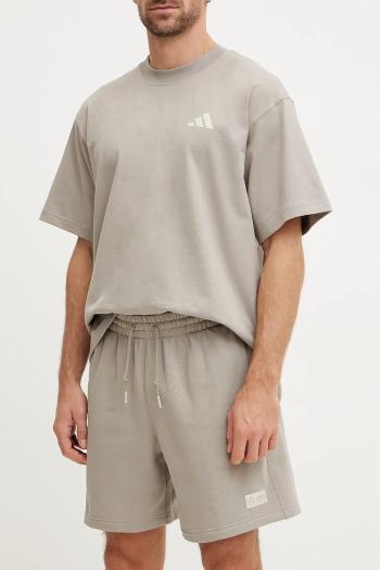 Bavlnené šortky adidas x Mercedes béžová farba, JW3086