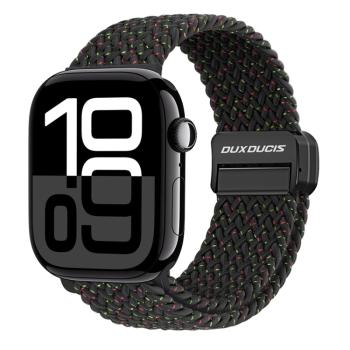 DUX BRAIDED Nylonový remienok pre Apple Watch 10 42mm čierny