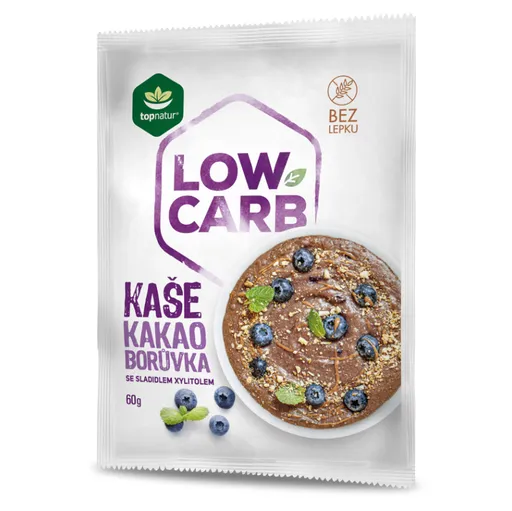 TOPNATUR Low carb kaša Kakao a čučoriedka 60 g