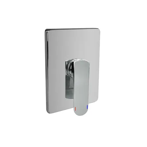 Mereo Sprchová podomietková batéria bez prepínača, Mada, Mbox, hranatý kryt, chróm CBQ60105MC