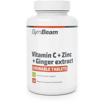GymBeam Vitamín C + Zinek + extrakt ze zázvoru 90 tablet (8586022210068)