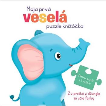 Moja prvá veselá puzzle knižôčka Zvieratká z džungle sa učia farby (9789464228502)