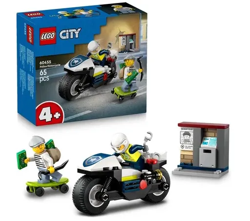 LEGO City Naháňačka na policajnej motorke 60455