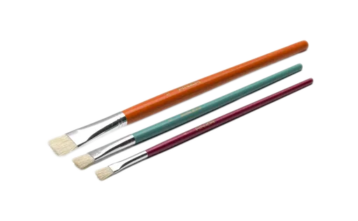 ANZA STROKE BRUSH FLAT - Sada plochých štetcov set 4, 8, 14 mm