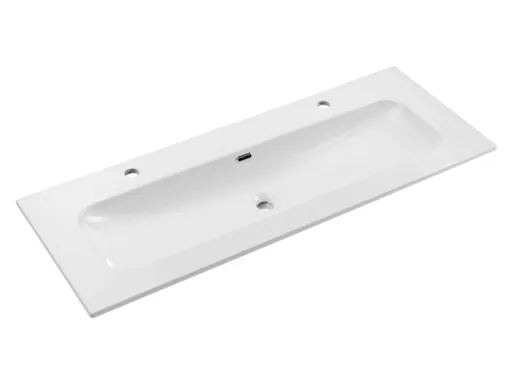 ArtCom Keramické umývadlo FLY 120 2TH | biely lesk 120 cm